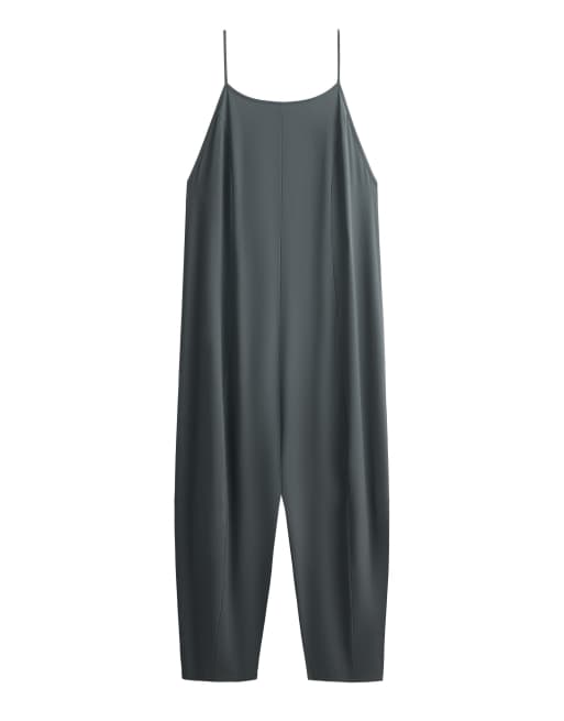 Oysho - Combinaison ample en tissu doux - Gris, 7 de 7