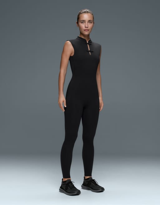 OYSHO combinaison longue Comfortlux à col mao noire, 2 de 7