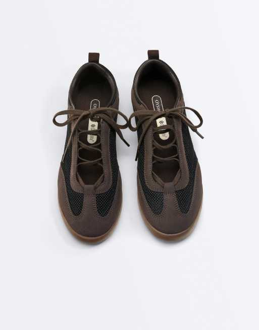 OYSHO – Combined – Bruna sportskor i mesh, 3 av 3
