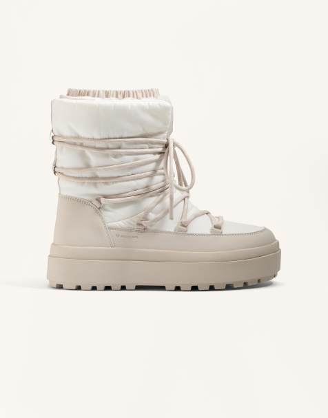 OYSHO – Combined – Schnürstiefel in Nerzbraun - view 1