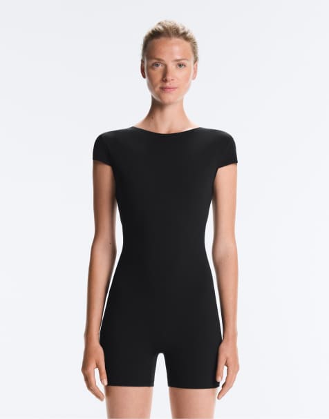OYSHO combishort Comfortlux à dos ouvert noir - view 1
