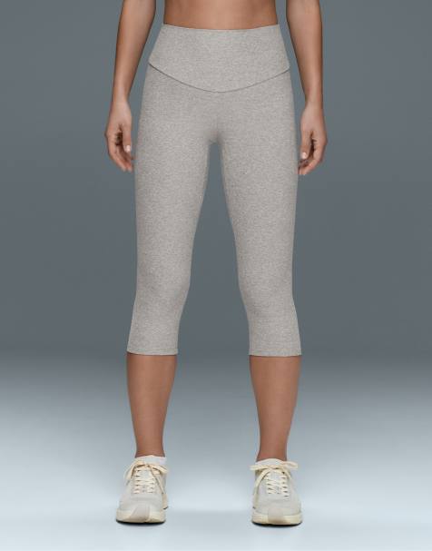 OYSHO Comfortlux 40 cm leggings med hög midja i gråmelerad - view 1