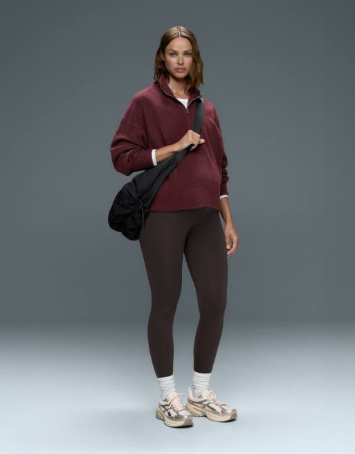 OYSHO Comfortlux 65cm maternity leggings in dark grey, 2 of 6