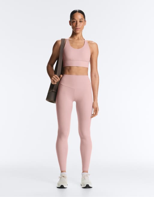 OYSHO - Comfortlux - Ankellange mørkrosa leggings med høj talje, 2 af 7