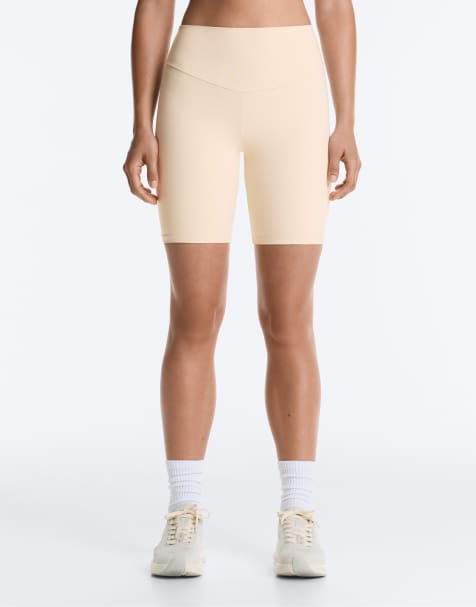 OYSHO – Comfortlux – Beige, korta leggings med hög midja, 20 cm - view 1