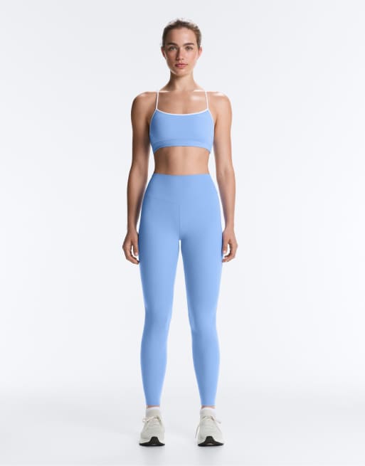 OYSHO – Comfortlux – Blå, ankellånga leggings med hög midja, 2 av 7