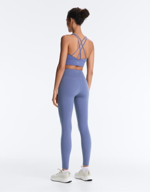 OYSHO - Comfortlux - Blå ankellange leggings med høj talje, 4 af 7