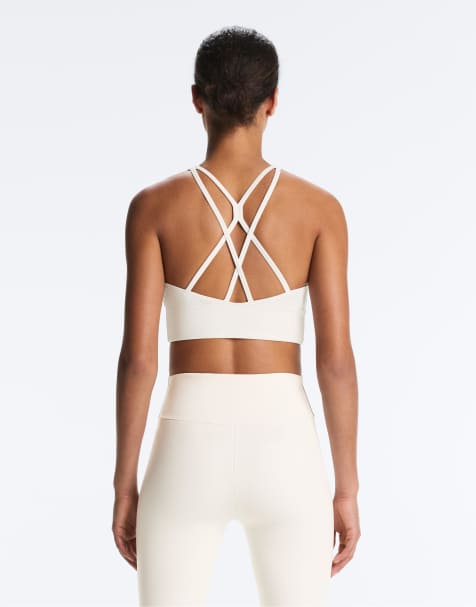 OYSHO – Comfortlux – Blek, naturvit BH med medelstöd och kupor - view 1