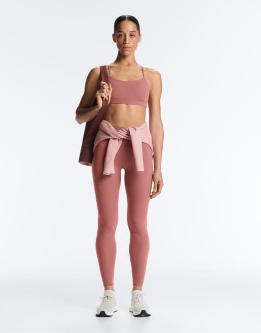 Oysho – Comfortlux – Blekrosa, ankellånga leggings med hög midja, 2 av 7