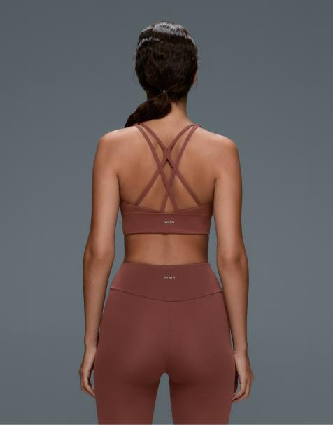 OYSHO - Comfortlux - Brassière de sport à maintien intermédiaire avec bonnets - Marron - view 1