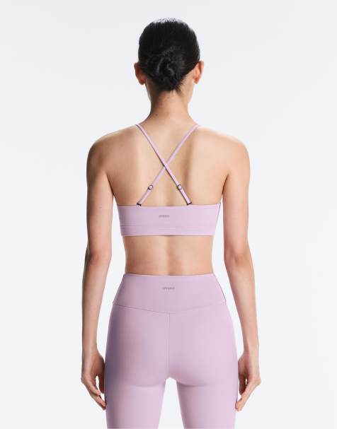 OYSHO - Comfortlux - Brassière de sport à maintien léger avec bretelles croisées - Violet - view 1