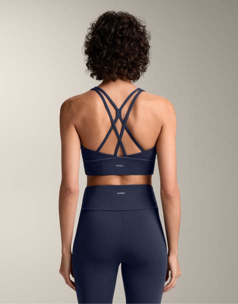 OYSHO - Comfortlux - Brassière de sport à maintien modéré avec bonnets - Bleu marine - view 1