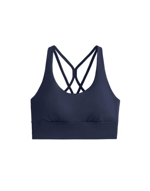 OYSHO - Comfortlux - Brassière de sport à maintien modéré avec bonnets - Bleu marine, 6 de 7