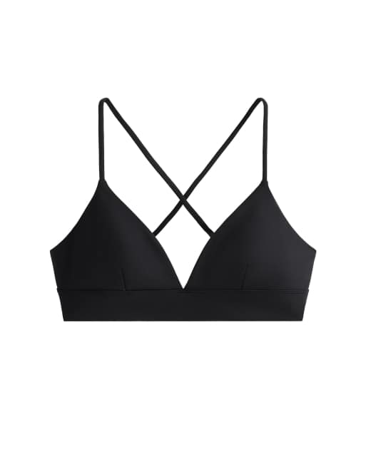 Oysho - Comfortlux - Brassière de sport maintien léger à bonnets triangle - Noir, 6 de 6