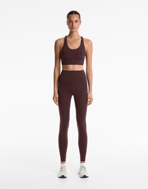 Oysho – Comfortlux – Bruna, ankellånga leggings med hög midja
