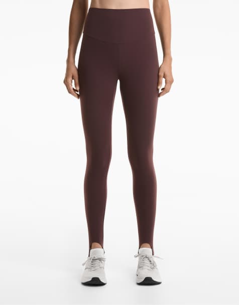 OYSHO – Comfortlux – Bruna, ankellånga leggings med superhög midja och fothällor - view 1
