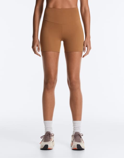 Oysho – Comfortlux – Bruna hotpants med hög midja, 10cm - view 1