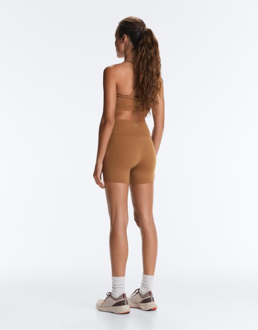 Oysho - Comfortlux - brune 10 cm-hotpants med høj talje, 4 af 7