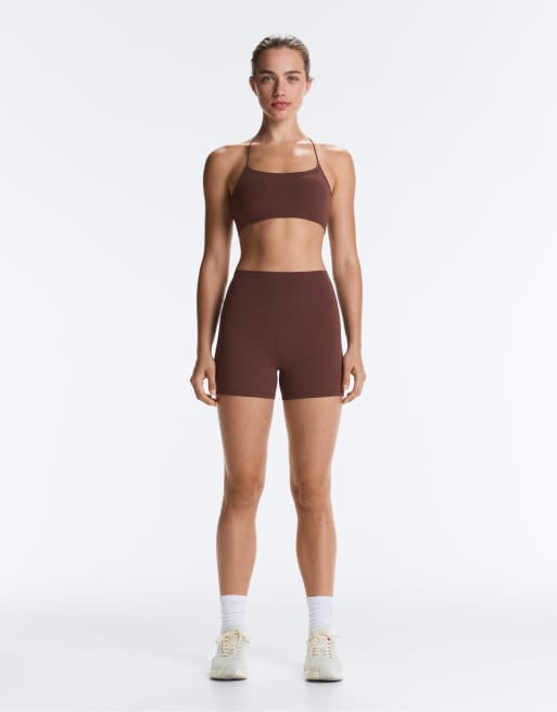 Oysho - Comfortlux - brune 10 cm-hotpants med høj talje, 2 af 7
