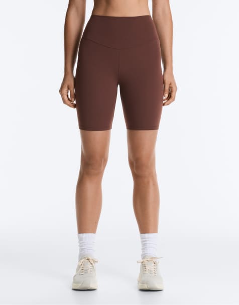 OYSHO - Comfortlux - Brune 20-cm-leggingsshorts med høj talje - view 1