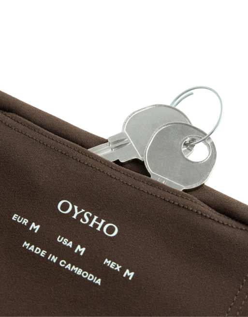 Oysho - Comfortlux - Brune 20-cm-shorts med høj talje, 5 af 7