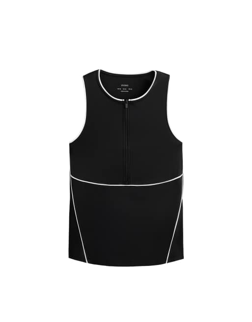 OYSHO Comfortlux canotta senza maniche con profili neri, 5 di 6