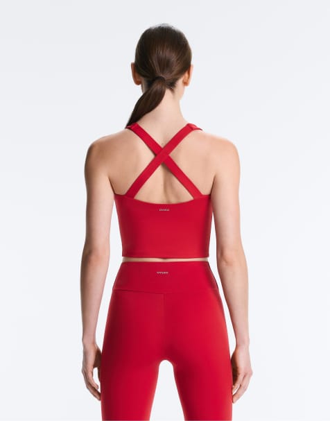 OYSHO Comfortlux crossover back tank top in bright red