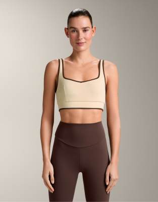 OYSHO - Comfortlux - Débardeur à détails contrastants - Vanille-Neutre