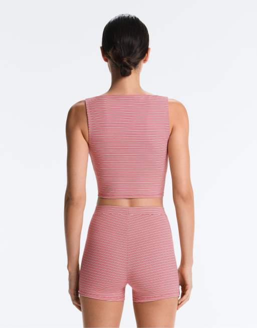 OYSHO - Comfortlux - Débardeur à encolure bateau - Rouge, 2 de 4