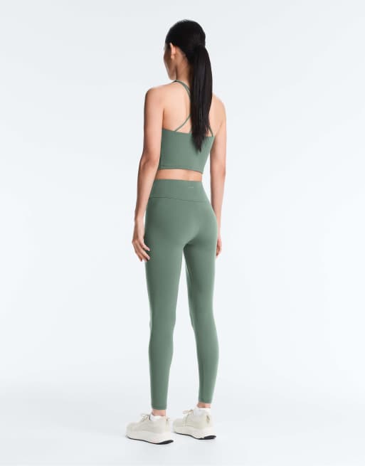 OYSHO - Comfortlux - Débardeur avec bonnets préformés et lanières multiples - Vert foncé, 2 de 4