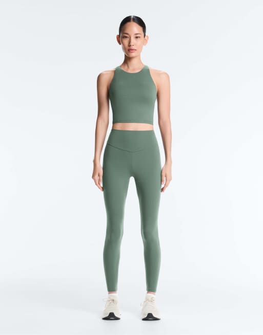 OYSHO - Comfortlux - Débardeur avec bonnets préformés et lanières multiples - Vert foncé, 3 de 4
