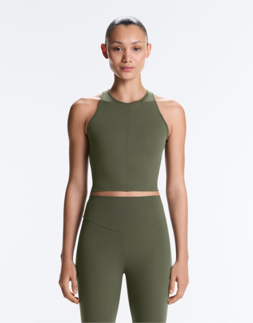 Oysho - Comfortlux - Débardeur dos nu à dos ouvert - Vert moyen, 4 de 4