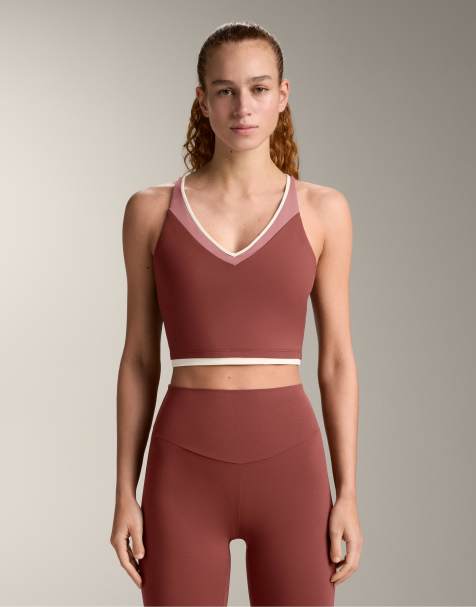 Oysho - Comfortlux - Débardeur effet color block - Mauve - view 1