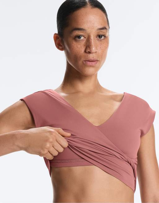 OYSHO - Comfortlux - Débardeur effet croisé - Rose pâle, 3 de 4