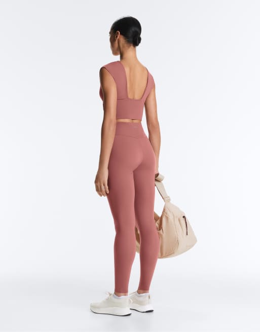 OYSHO - Comfortlux - Débardeur effet croisé - Rose pâle, 4 de 4