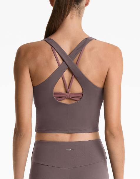 Oysho - Comfortlux - Débardeur effet superposé - Violet/gris - view 1