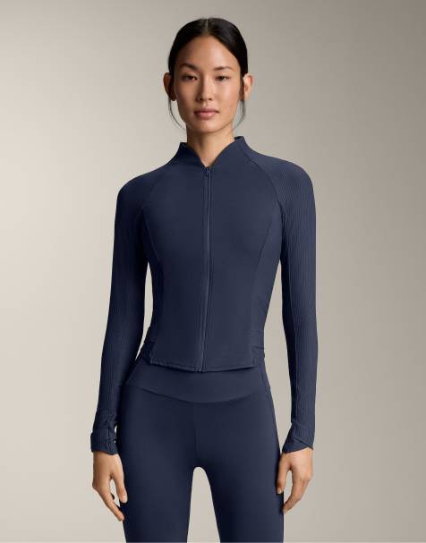 OYSHO - Comfortlux - Giacca tecnica blu navy a coste - view 1