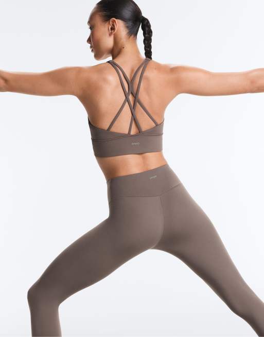 OYSHO - Comfortlux - Grå ankellange leggings med høj talje, 3 af 7