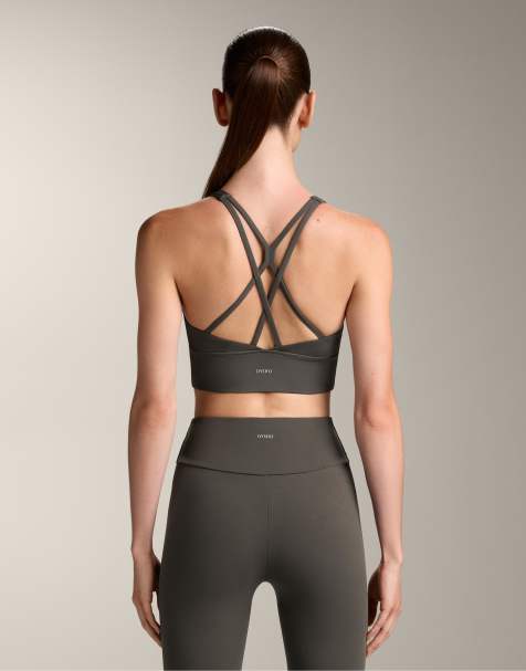 Oysho – Comfortlux – Grå sportbehå med mediumstöd och kupor - view 1