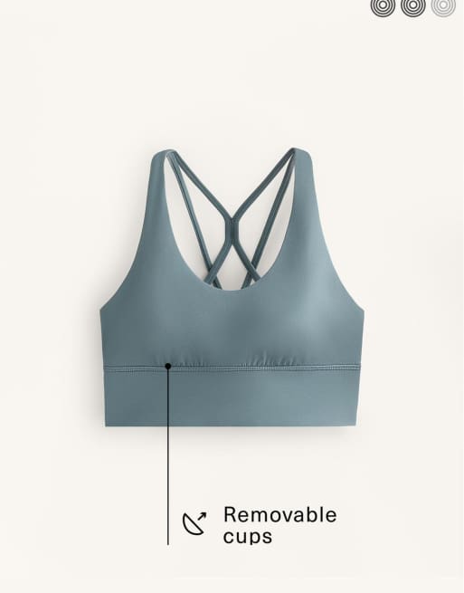 OYSHO - Comfortlux - Grå sports-bh med medium støtte og skåle, 6 af 7