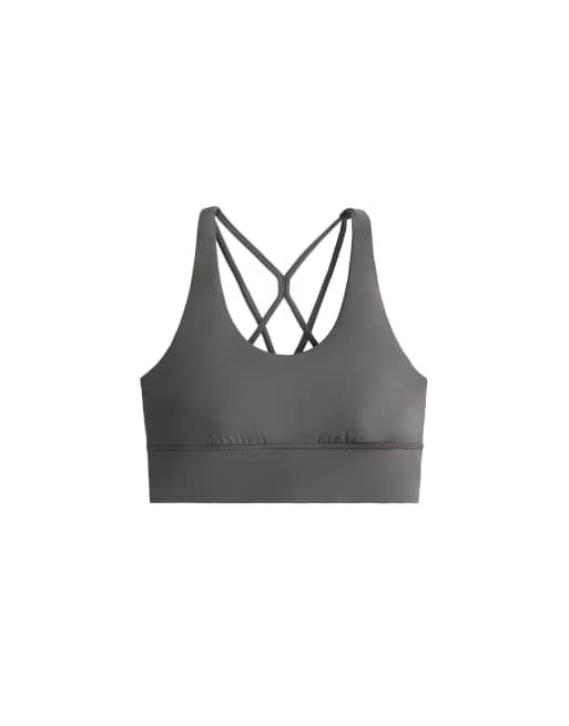 OYSHO - Comfortlux - Grå sports-bh med medium støtte og skåle, 6 af 6
