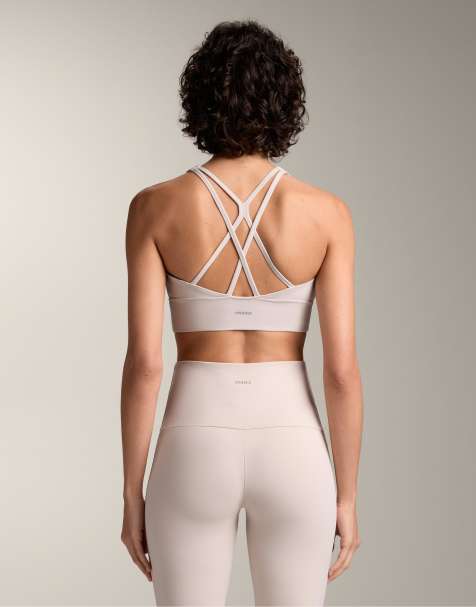 Oysho - Comfortlux - Gråbrun sports-BH med skål og medium støtte - view 1