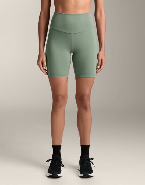 Oysho - Comfortlux - Grønne 20-cm-bikerleggings med høj talje - view 1