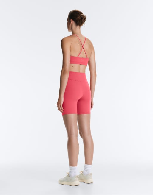 OYSHO Comfortlux high-rise 20cm short leggings in coral, 4 of 7