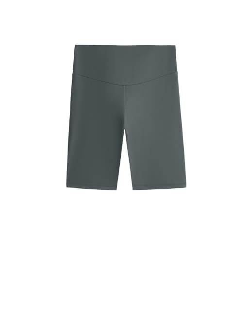 OYSHO Comfortlux high-rise 20cm short leggings in grey, 7 of 7