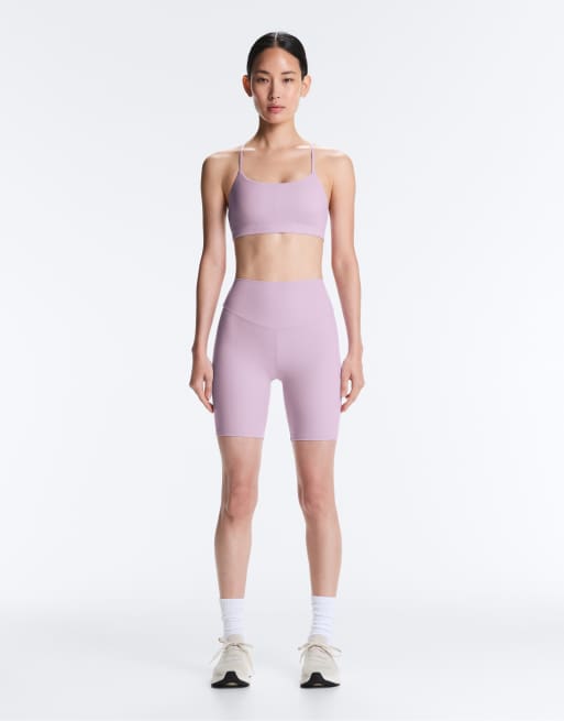 OYSHO Comfortlux high-rise 20cm short leggings in light purple, 2 of 7