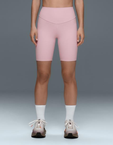 OYSHO Comfortlux high-rise 20cm short leggings in pink - view 1
