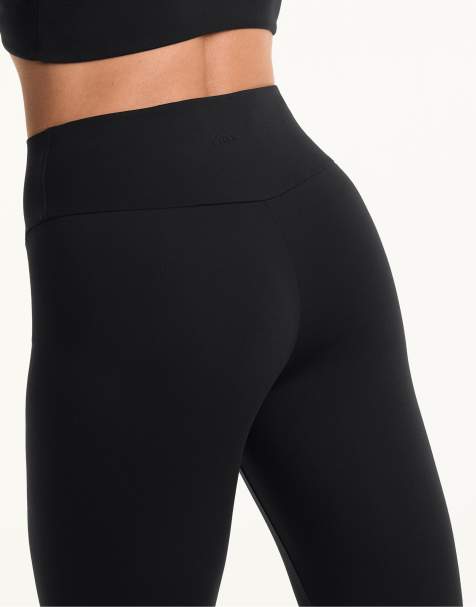 Oysho comfortlux high rise ankle-length leggings in black - view 1