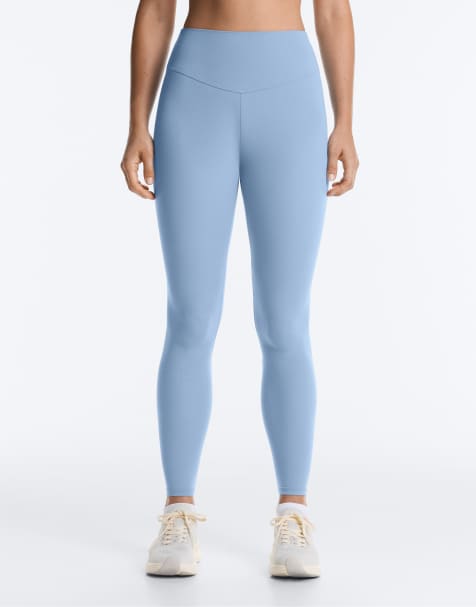 OYSHO comfortlux high-rise ankle length leggings in blue - view 1