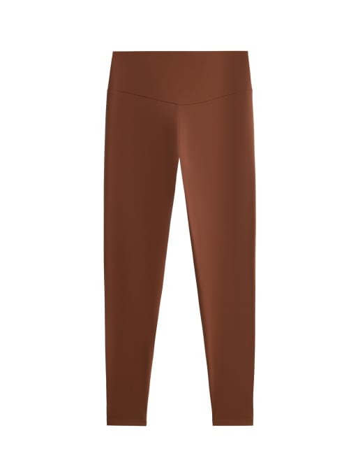 OYSHO Comfortlux high-rise ankle-length leggings in coffee, 5 of 7